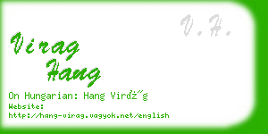 virag hang business card